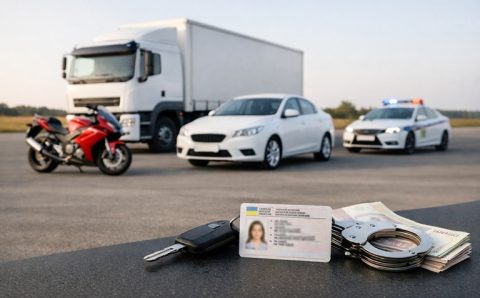 Відповідальність за їзду без категорії